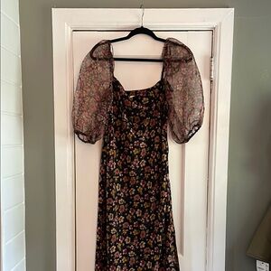 Floral Puff Sleeve Dress